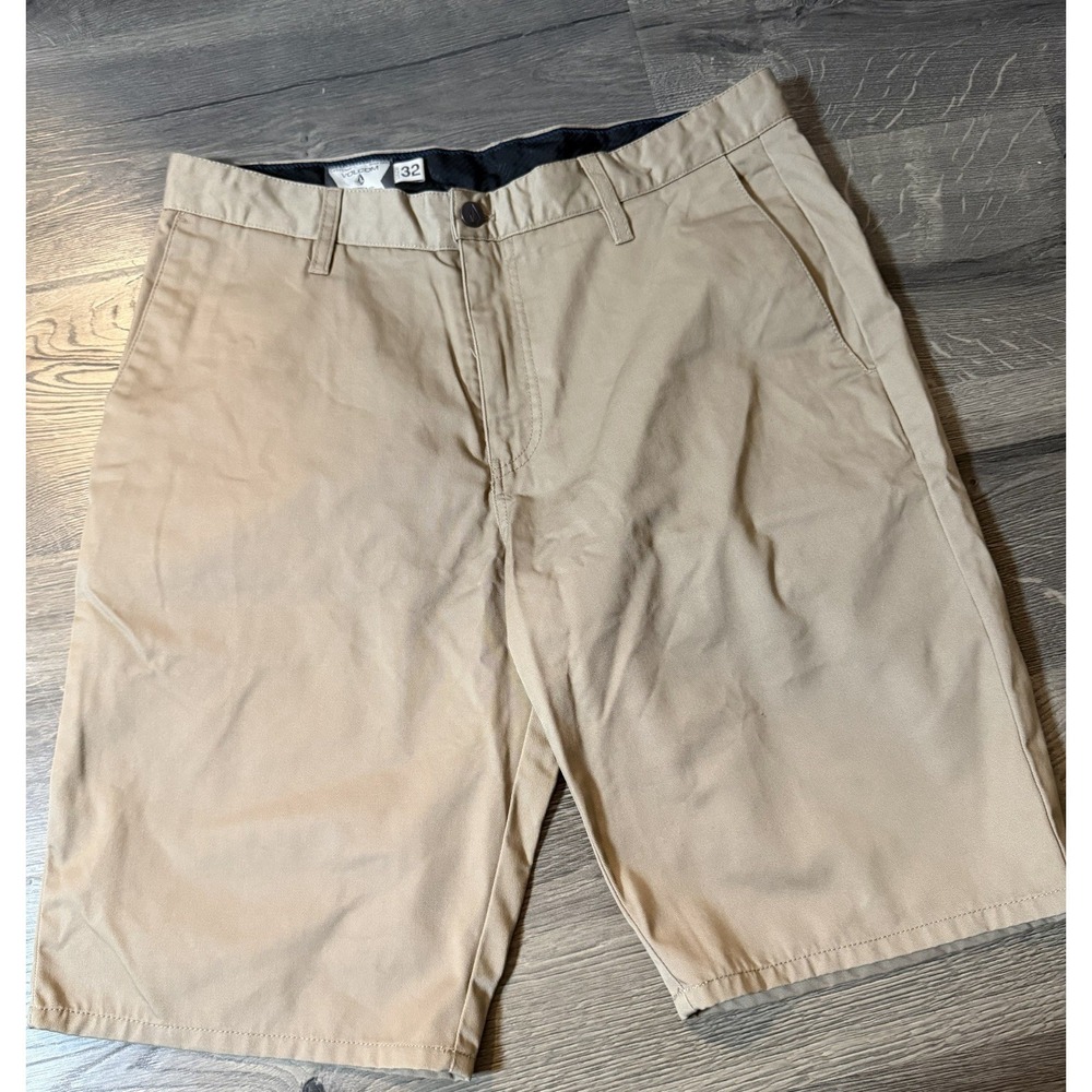 VOLCOM Mens Walk Shorts Casual Khaki Chino 32